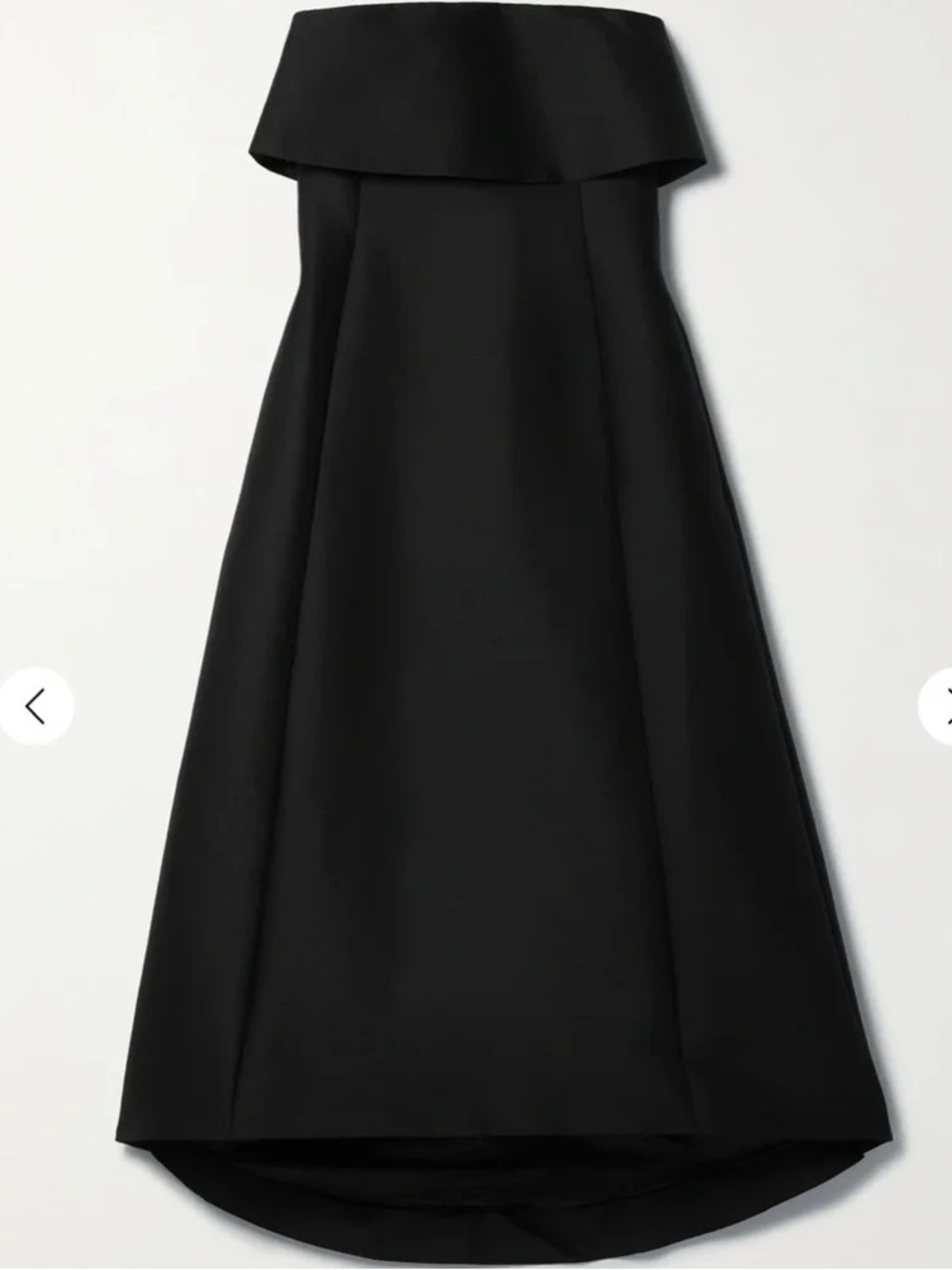 Toteme Strapless Black A-Line Gown - Picture 3 of 4